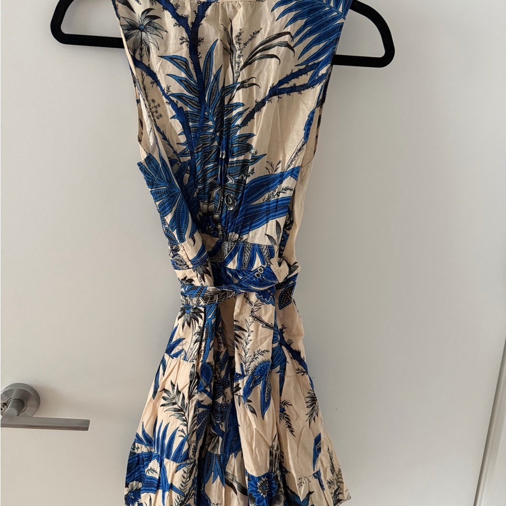 Banana Republic Blue and Cream Floral Dress - Picture 4 of 6